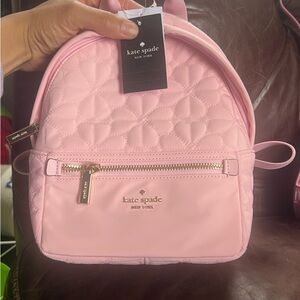 Kate Spade Blush Quilted Zip Bag